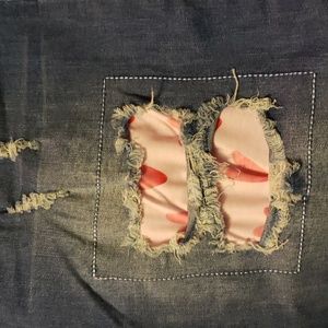 Heart distressed Jeans